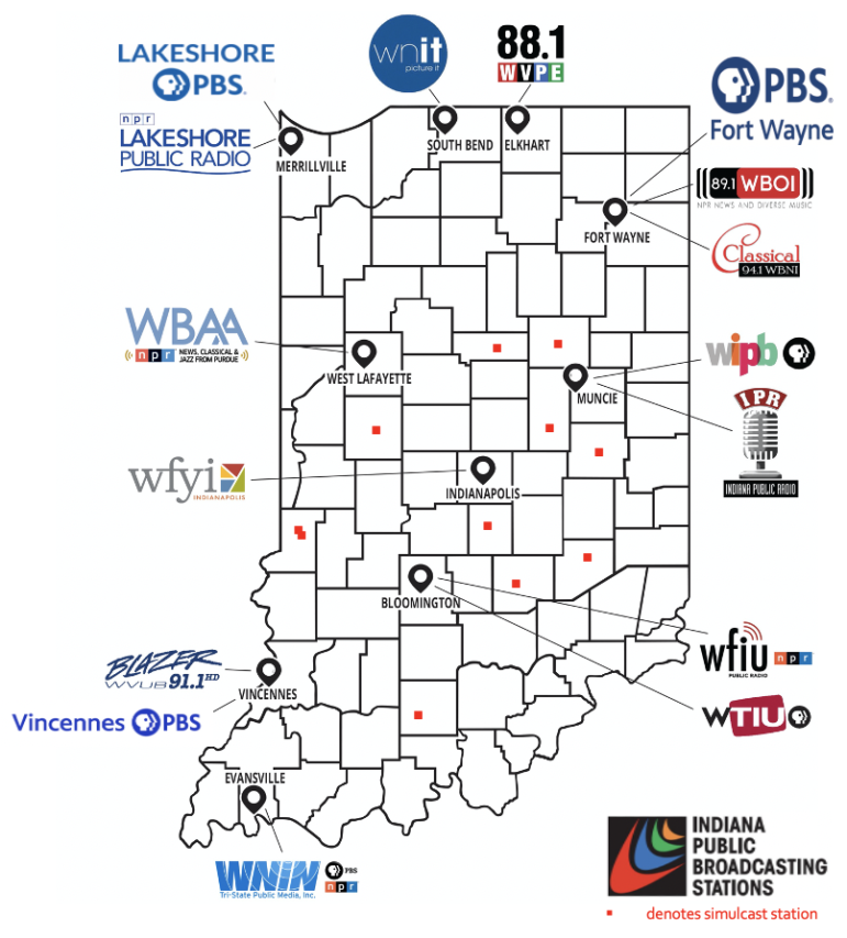 IPBS TV and Radio Locator Map IPBS